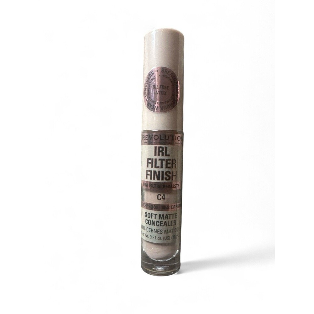 Revolution IRL Filter Finish Concealer C4 LIGHT Waterproof Longwear Oil Free